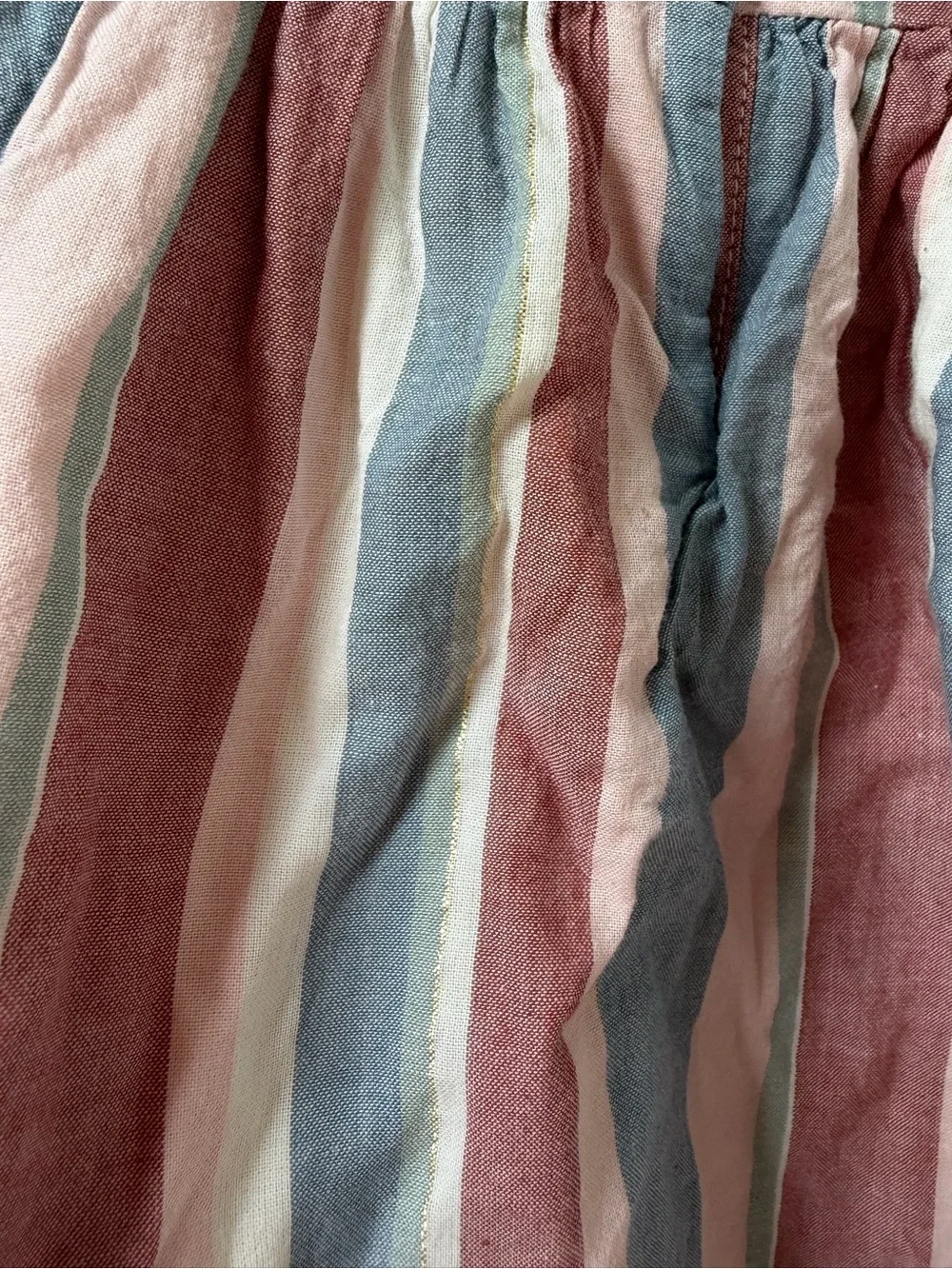 Striped Long-Sleeve Casual Dress for Kids - Pink & Blue
